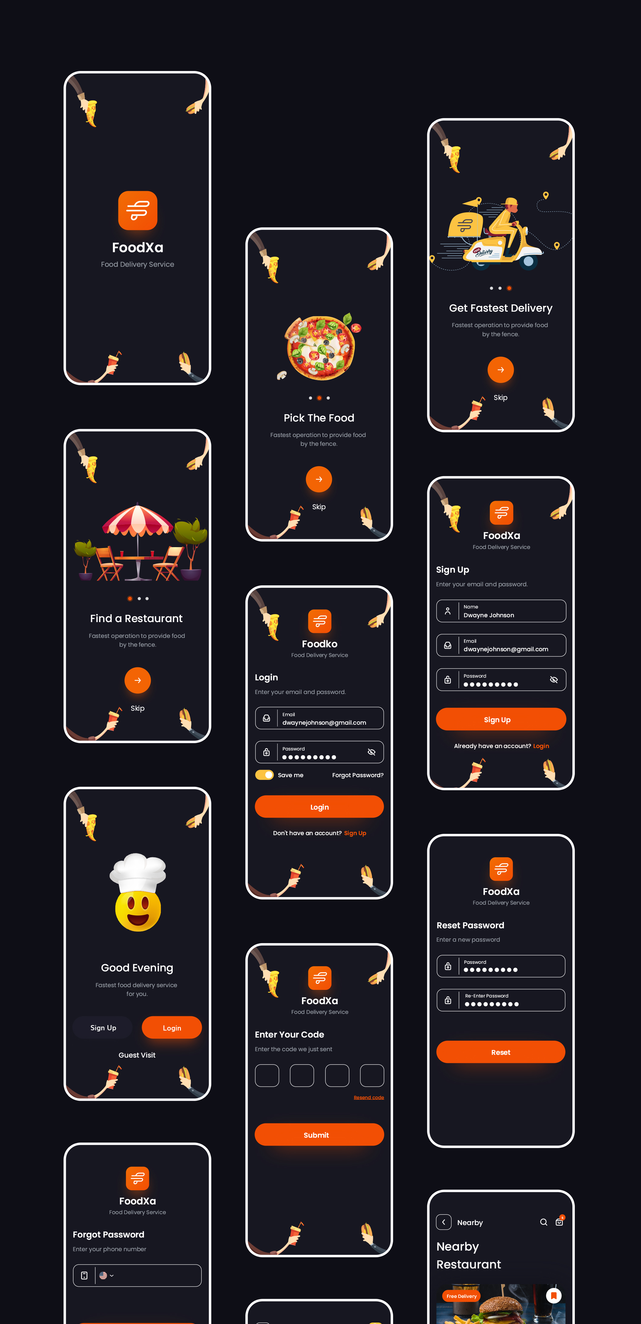 Foodk- تطبيق توصيل طلبات